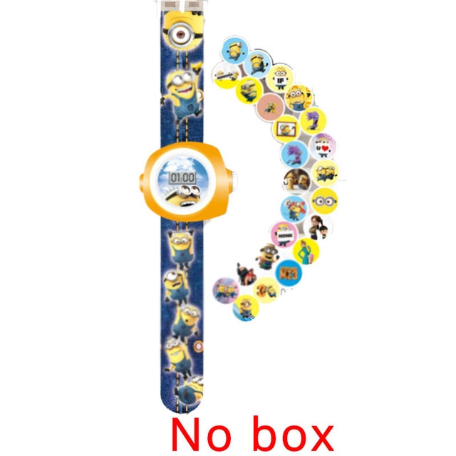 JOYROX Princess Spiderman Kids Watches Projection Cartoon Pattern Digital Child watch For Boys Girls LED Display Clock Relogio