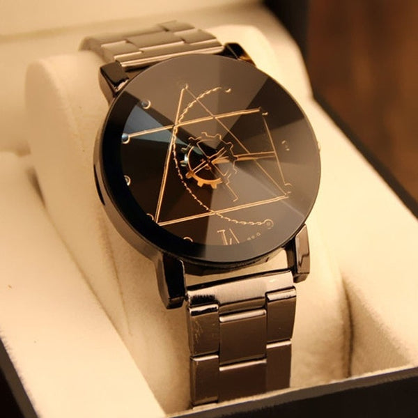 Splendid Original Brand Couple Watch Men Watch Women Stainless Steel Fashion Pair Watches Clock reloj hombre reloj mujer