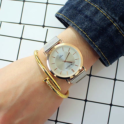 2019 Hot Sales Fashion men women lovers watches luxury couple dress quartz wristwatch steel belt Clock Lady Gift Valentine Love